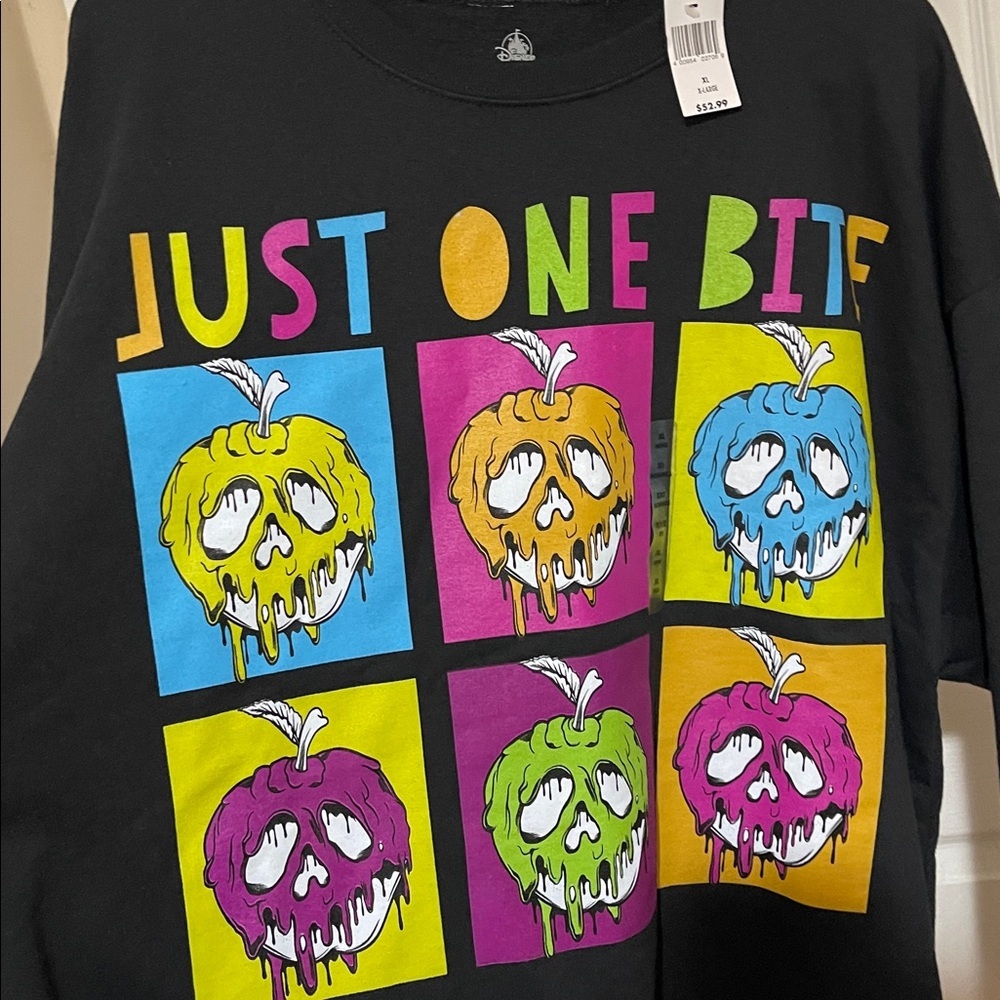 Disney Parks Snow White Just One Bite sweatshirt NWT - Picture 3 of 5